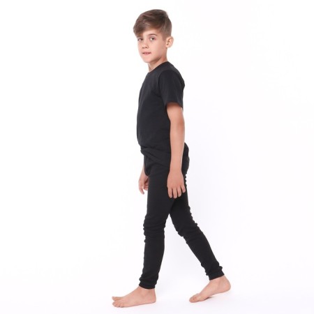 Thermal underwear for a boy (pants), black color, height 122 cm-2
