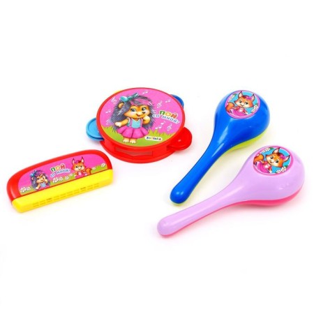 A set of musical instruments "Sing with me": a tambourine, 2 maratas, breeding accordion, mix-7
