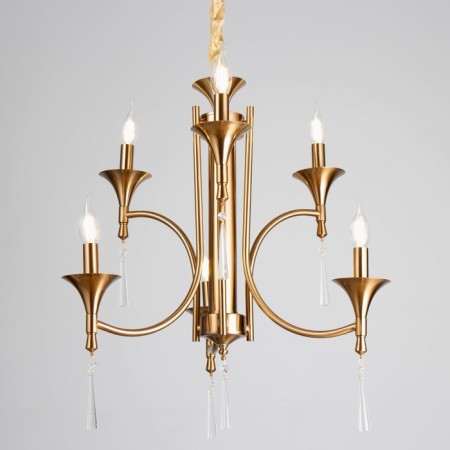 Trong chandelier 6x40W E14 Brass 58x58x61 cm Bayerlux-2