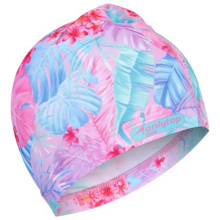 Hat of swimming adult onlytop "Tropics", fabric, girth 54-60 cm-2