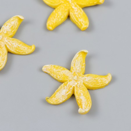 Figure for Florarium Polystone "Fat Yellow Sea Star" 4.2x4.5 cm