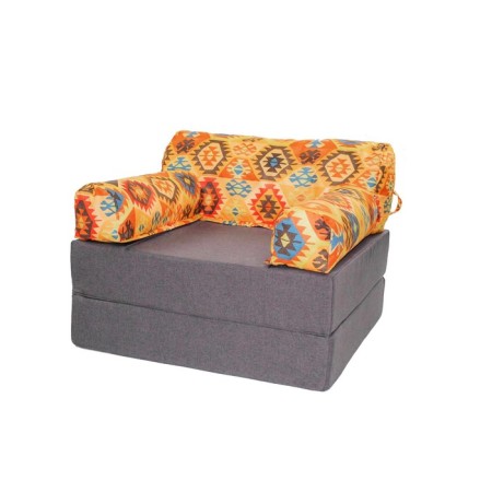 Handwheel chair-club “Vika”, size 100x100x75 cm, mobbled, velor-3