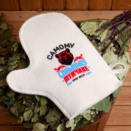Mittens "the strongest man" silk -screen