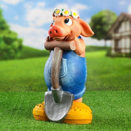 Garden figure "Pig Khryuks" 23x19x40cm
