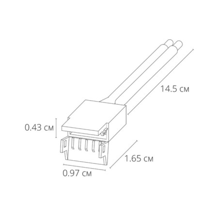 ARTE LAMP Strip-CCCESSORES A30-08-1CCT, white power connector, white-3