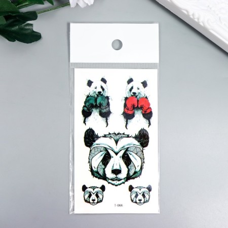 Tattoo on the body color "Panda Boxer" 10.5x6 cm-2