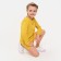 Kidsa (sweatshirt, shorts) minku, yellow color, height 122 cm