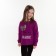 Sweatshirt for girls, plum color, height 98 cm