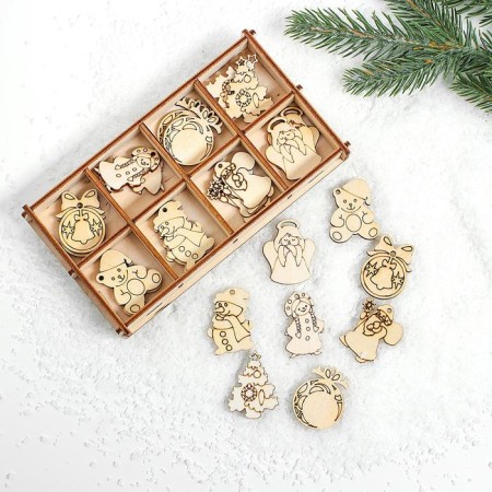 A set of blanks in the box "Christmas tree decorations" 24 elements-3
