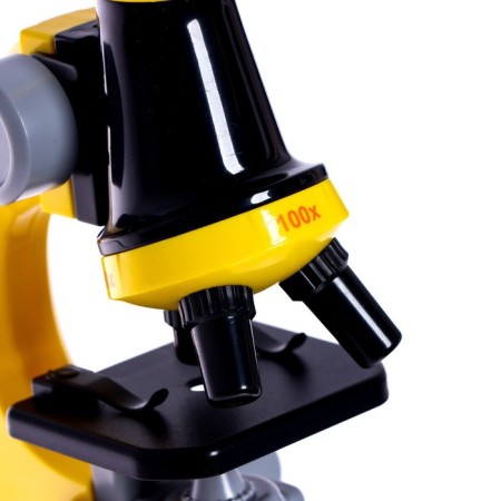 Children's microscope "Young botanist" The frequency of x100, x400, x1200, yellow, backlight-5