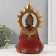 Polystone souvenir "Buddha in red robes, with golden patterns" 17x11x28.5 cm