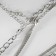 Piece "Chain" a large ring with medallion, silver color, 66 cm