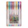 A set of gel pens, 8 colors, in a plastic box