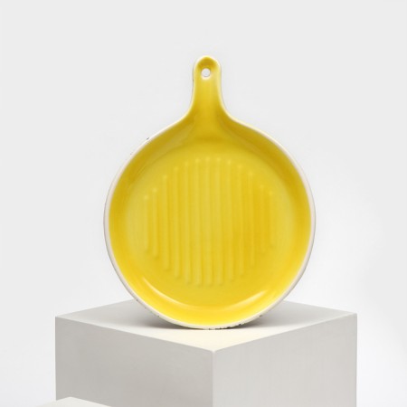 Ceramic "Classic" baking form, yellow, 1 variety, Iran-5