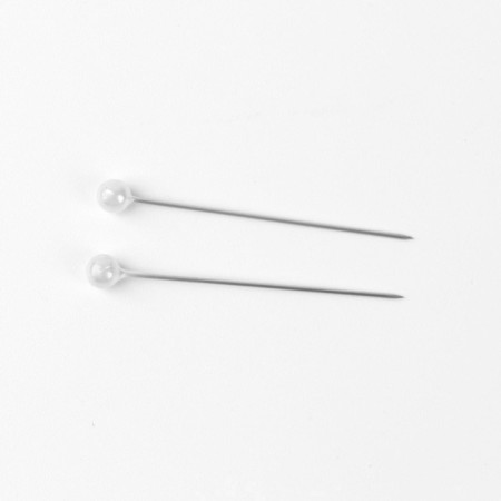 Portnovsky pins "Chamomile", 38 mm, 40 pcs, white color-1