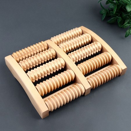 Massage "Accounts", 19 × 24.5 × 4 cm, 5 combined rows, color "Light wood"-3
