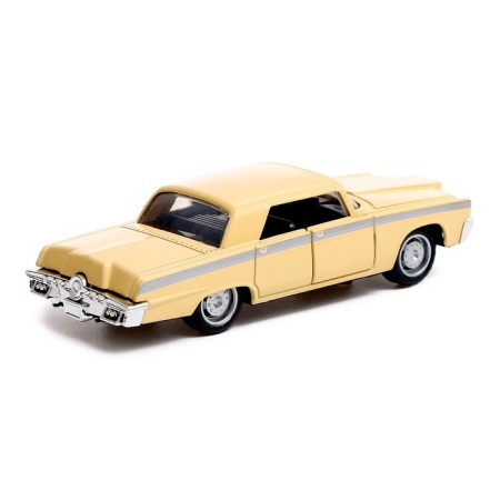 Metal Muscle Car, scale 1:32, light and sound, inertia, beige color-2