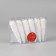 Jewelry jewelry "Icrop fluffy shine" (set 6 pcs) 12.5x2.5 cm, white
