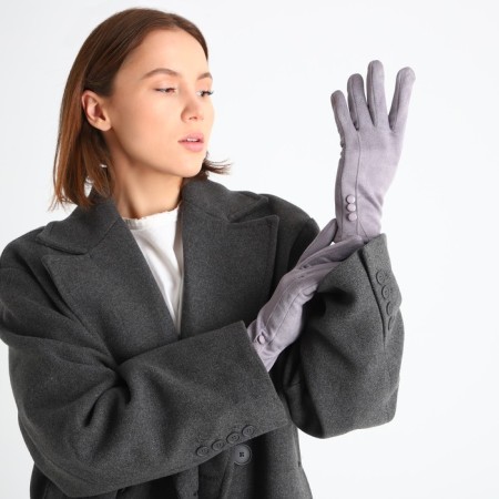Gloves are female, dimensionless, without insulation, color gray color-3