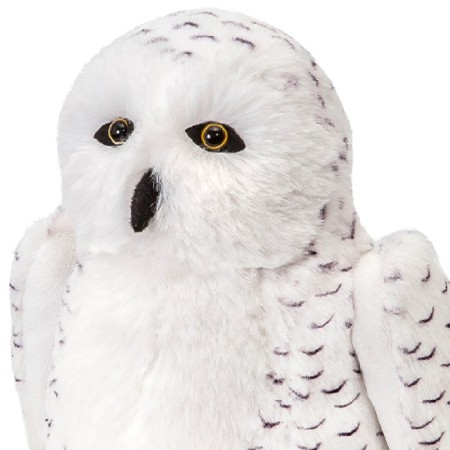 Soft toy "White Owl", 22 cm-1