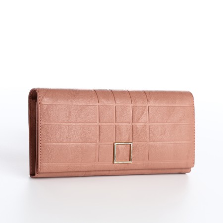 Women's wallet on a magnet, powder color