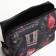 Cosmetic bag with lightning, black color