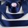 Satin tape, 75 mm × 23 ± 1 m, color dark blue No. 38