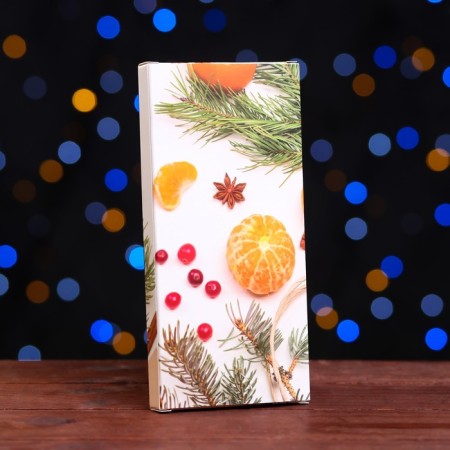 Gift box for tiles of chocolate without a window "Mandarina", 17.1 x 8 x 1.4 cm-1
