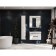 Aquaton mirror cabinet "Rene 80", white, walnut color