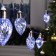 Garland “thread” 3 m with nozzles “bumps of cones”, ip20, transparent thread, 80 LED, white glow, 8 modes, 220 V