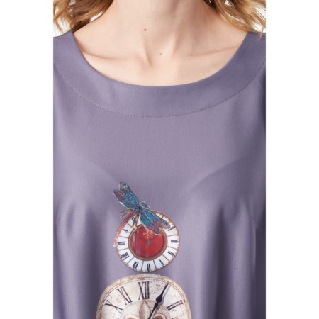 Women's dress, size 42, purple color-4