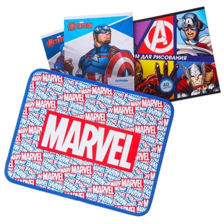 Plastic folder with A4 handles, on lightning, 75x330x260 mm, Avengers-4