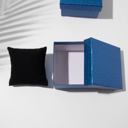 Gift box for the clock "Animal print" Simple, 9 × 9 × 5, blue color-3