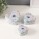 Casket Metal Heart "Flowers" set 3 pcs 10.5x12x5 cm