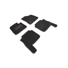 3D mats for Hyundai Santa Fe II, Rest, 2010-2012, kit