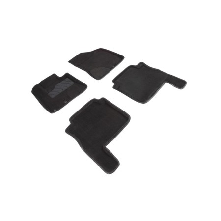 3D mats for Hyundai Santa Fe II, Rest, 2010-2012, kit