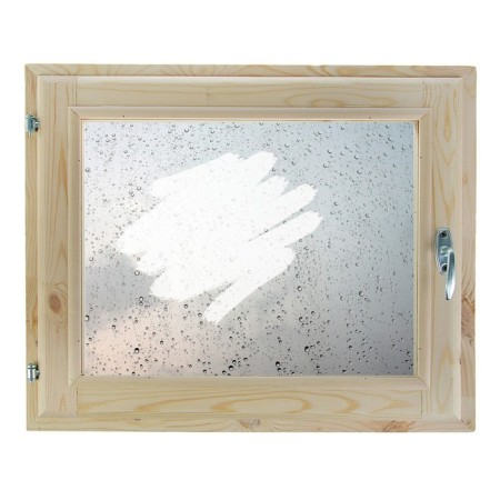 Window 40x60 cm, "drops on glass", single -chamber double -glazed window, seal, needles