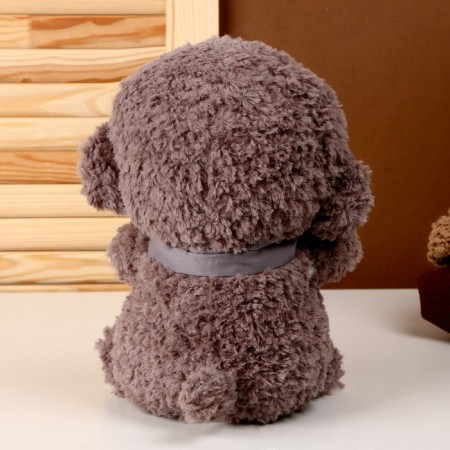 Soft toy "Dog", 25 cm, gray color-2