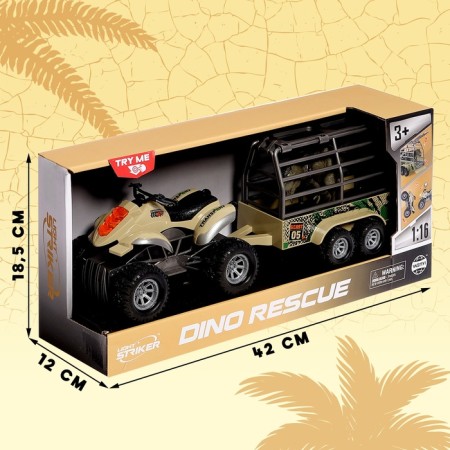 ATV "Dino", inertial, 1:16, with a dinosaur, light and sound effects-12