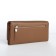 Women's wallet on a magnet, brown color