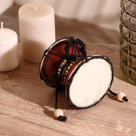 Souvenir musical instrument "Damaru drum" 9x9x9 cm-5