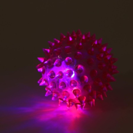 The ball glowing for dogs is medium, tpr, 5.5 cm, pink-3