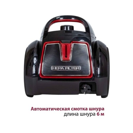 Pioneer VC355C vacuum cleaner, cyclone, 2100W, 2.5 l, red color-7