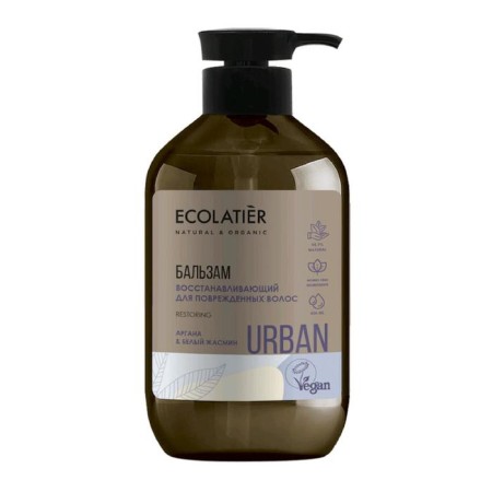 Balm for damaged hair Ecolatir "Restois", Argan & White Jasmine, 400 ml