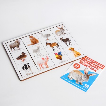 Doman's cards with puzzles "Pets"