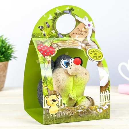 Growing gift grass "Hedgehog"-13