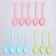 Tablespoons plastic, 9 cm, 12 pcs, color mix