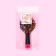 The comb is massage, with a mirror, 7.7 × 15.2 cm, color mix