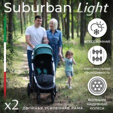 Walking stroller Sweet Baby Suburban Light, Light Blue Color