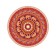 Pareo and beach rug "Elephant Mandala", D = 150 cm